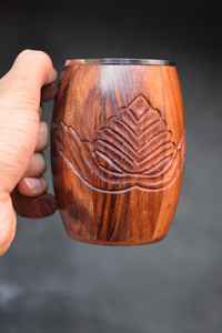 Tasse à boire en bois sur mesure pour la revente d'hydromel et de Viking Tasse en bois fabriquée à la main pour l'hydromel et l'approvisionnement en magasin Viking - Product Image 4