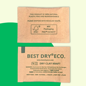 Meilleurs sachets déshydratants à l'argile bentonite éco-séchante 2g - Protection naturelle contre les produits chimiques papier, moisissure, humidité, vêtements, livres, rouille, cosmétiques - Product Image 1
