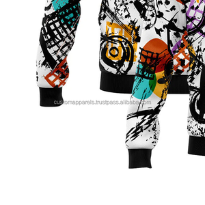 Veste universitaire pour hommes personnalisée lettres audacieuses col montant logo de broderie sur le devant 100% laine respirant coupe-vent équipe de MCACVJ-228 - Product Image 5