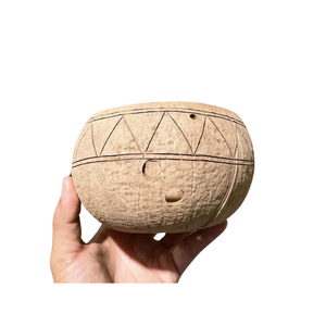 Maceta de cáscara de coco hecha a mano en Vietnam para plantar y soluciones de almacenamiento elegantes - Product Image 2
