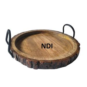 Bandeja decorativa para servir alimentos, artículos de cocina para el hogar, bandeja para servir platos para servir alimentos de calidad sostenible - Product Image 1