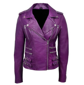 Chaquetas de Cuero Genuino Personalizadas de Nueva Llegada al por Mayor a un Precio Razonable, Chaquetas de Cuero para Mujer Fáciles de Usar - Product Image 1