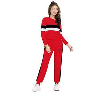 Création de logo personnalisé OEM Streetwear pantalon de survêtement 2 pièces ensemble de pantalon pull-over survêtement ensemble de tenues de jogging survêtements pour femmes - Product Image 1