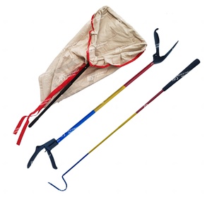 Ensemble OEM de 3 pinces à serpents avec crochet à serpents et sac de capture de serpents avec cadre à anneau, outils herpétologiques, meilleurs outils pour reptiles - Product Image 2