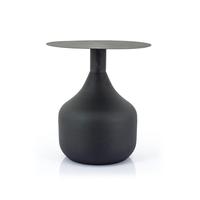 Tabouret de table d'extrémité en métal enduit de poudre noire Table d'appoint de café sur mesure meubles salon Offre Spéciale Table d'appoint de canapé moderne