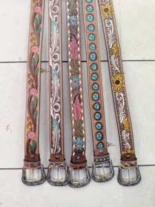 Cinturones hechos a mano de lujo de nuevo diseñador, cinturones de cuero hechos a mano, cinturones de cuero occidentales con estilo Vintage bohemio - Product Image 6