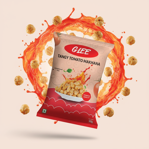 Nueces de Makhana Sabor Tomate Picante, Envasadas en Nitrógeno, 50g, Tostadas, Picantes, Snack Saludable, Listas para Comer - Product Image 1