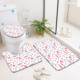 Ensemble de tapis de salle de bain imprimés sur mesure pour salle de bain, rideau de douche antidérapant, tapis de bain - Product Image 4