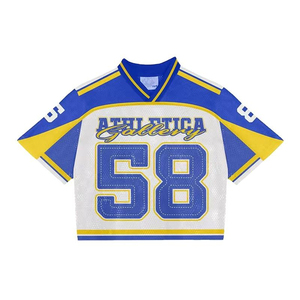 Camiseta de fútbol con estampado sublimado personalizado para mujer, camiseta de fútbol con diseño bordado de malla para aficionados del equipo nacional - Product Image 6