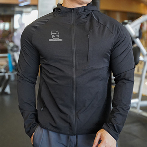 Veste de sport d'extérieur pour hommes col montant Fitness coupe-vent camping randonnée équitation hauts d'entraînement hommes - Product Image 6