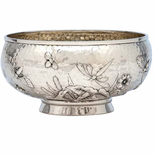 Nickel Finishing Metal Fruit Bowl <b>Hot</b> Selling Soup <b>Noodles</b> Server Bowl Catering Ware Table Top Decoration Snacks Serving Bowl - Product Image 1