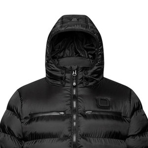 Chaqueta acolchada de lona ligera impermeable con cremallera de diseño personalizado directo de fábrica para ropa de invierno al aire libre - Product Image 6