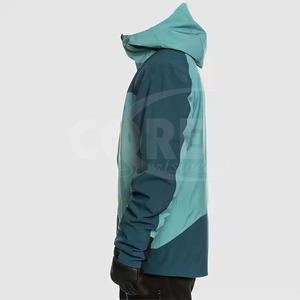 Vente chaude bas quantité minimale de commande hiver extérieur imperméable Ski neige veste avec capuche surdimensionné hommes respirant fermeture éclair Ski Snowboard veste - Product Image 5