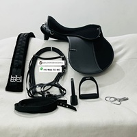 Último Modelo de Montura Inglesa de Resistencia para Caballo con Arzón de Plástico, Set de Cuero Sintético Duradero y Cómodo, Precio de Fábrica Hecho en India 2024