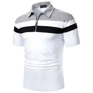 OEM Conception de logo personnalisé polos pour hommes grande taille High Street Style coton à manches courtes respirant été polo pour hommes 220g - Product Image 4