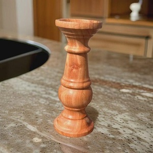 Candelero de madera largo y duradero para decoración de festivales e iluminación romántica con diseño artístico hecho a mano - Product Image 2