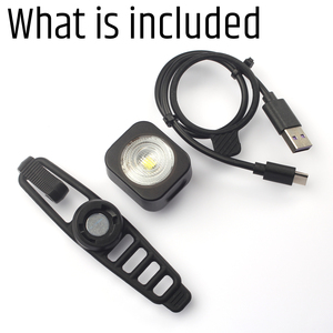 BA500+501 200LM or 50LM Magnetic Self-locking Coupling Bike Headlight <b>Rechargeable</b> Mini Bicycle Front <b>Light</b> Set - Product Image 6