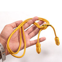 Cordon de chapeau torsadé OEM en coton, fait main, réglable, avec nœud, bandeau anti-transpiration, logo personnalisé, uni, pour activités de plein air, voyage, décontracté, formel