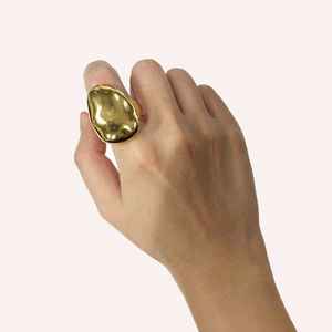 Anillo Ajustable de Acero Inoxidable Chapado en Oro CUCOCUCA YXQ R224 para Mujer, Diseño Elegante y Moderno, Envío en 48h a la UE - Product Image 1