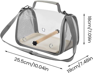 Bolsa de viaje portátil para pájaros, bolsa de transporte para pájaros de loro para Paloma, lagarto, uso al aire libre, todas las estaciones, pequeños suministros para mascotas - Product Image 2