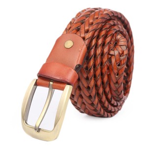Ceinture pour homme Chase Value - Cuir artificiel moutarde 50 pouces - Product Image 1