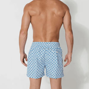 Short de bain imperméable à séchage rapide avec poches, taille à cordon, short de plage avec filet intérieur, short de surf pour homme, 6 pouces - Product Image 4