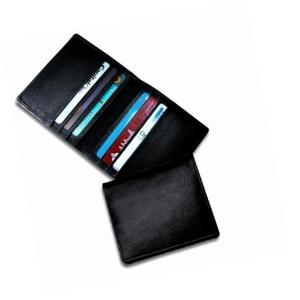 New Custom Logo Travel <b>Wallet</b> Genuine Leather Card Case For Gift - Product Image 1