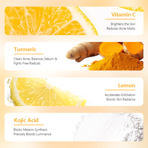 Set <span class=keywords><strong>de</strong></span> Cuidado <span class=keywords><strong>Facial</strong></span> <span class=keywords><strong>de</strong></span> Cúrcuma <span class=keywords><strong>de</strong></span> Marca Blanca, 5 Piezas: Limpiador <span class=keywords><strong>Facial</strong></span>, Sérum, Crema, Mascarilla, <span class=keywords><strong>Kit</strong></span> <span class=keywords><strong>de</strong></span> Cuidado <span class=keywords><strong>Facial</strong></span> Antiacné y Blanqueador para Mujer - Product Image 6