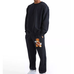 2023 último diseño personalizado hombres Slim fit Puff estampado chándal/hecho a medida hombres Jogging Wear chándal con buena calidad - Product Image 1