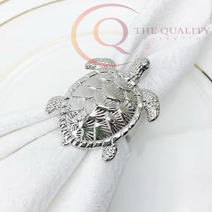 Anneaux de serviette décoratifs classiques en aluminium, couleurs personnalisées, conçus pour les thèmes de table de mariage, rehaussent la présentation des repas - Product Image 6