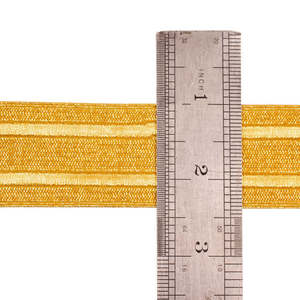 Tresse en dentelle brodée couleur or personnalisée 35 mm Tresses en mylar françaises pour uniformes de cérémonie - Product Image 5