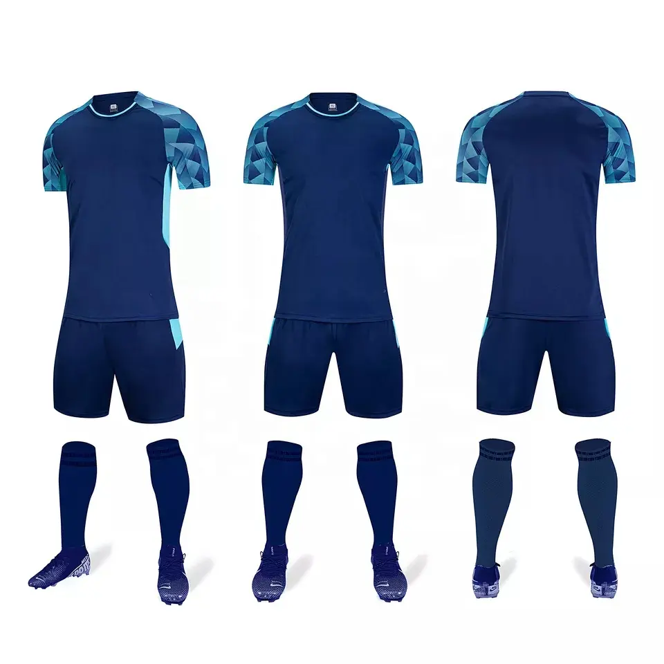 Maglia da calcio blu cielo nuovo Design 2024 maglia da calcio traspirante Plus Size da uomo maglia da calcio con Logo personalizzato maglia da calcio