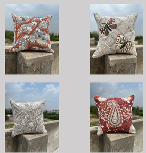 ปลอกหมอนผ้าลินินปักลายดอกไม้ทำด้วยมือคุณภาพสูงงานตามสั่งในราคาที่ดีที่สุดสำหรับการตกแต่งห้องนั่งเล่น - Product Image 4