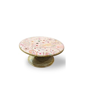 High Quality Dinner <b>Table</b> Top Decorative single Tier Wooden Cake Serving Enamel Finishing Stand For Hotels Usage At <b>Low</b> price - Product Image 2