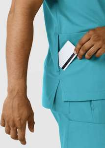 Uniformes hospitaliers unisexes de haute qualité Ensembles de gommage Marque privée Soins de santé Médicaux Adultes Costumes de gommage pour hommes - Product Image 3