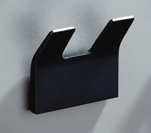 Gancho para Abrigos JIBH024 Premium, 2 Puntos, Negro, Montado en la Pared, Gancho de Metal Resistente para Batas, Decoración para el Hogar, Baño, Cocina, Venta al por Mayor - Product Image 2