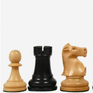 Reproduction de luxe des pièces d'échecs Fischer Spassky Staunton en bois d'ébène et de buis, roi de 3,7 pouces, au meilleur prix - Product Image 4