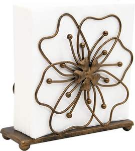 Servilletero de Metal Dorado con Forma de Flor, Elegante Accesorio de Mesa para el Hogar, Eventos, Fiestas y Regalos, Procedente de la India - Product Image 5