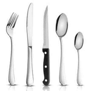 Modern Stainless Steel Cutlery <b>Set</b> with Ergonomic Handles for a Comfortable Grip and Stylish Design for Family <b>Dinners</b> - Product Image 6