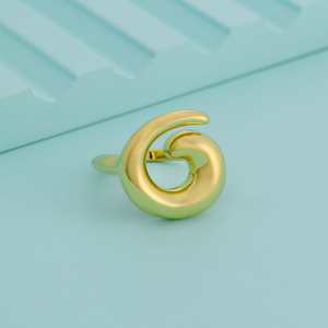 Trendy Gold-Plated Fashionable Cluster <b>Rings</b> 192451 Finger <b>Ring</b> with Wings Shape and Number Inlay Gift for Islam - Product Image 1