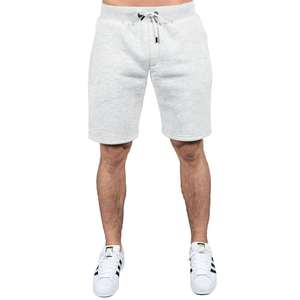 Short de survêtement long à cordon de serrage en coton doux uni motif thermique hiver Vêtements de salon décontractés pour hommes OEM personnalisés - Product Image 3