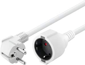 Cable alargador color blanco 3 metros 5m tipo H05VV-F 3x1,5mm² enchufe Schuko 16A 250V 3680W Other Don Feliz Made - Product Image 2