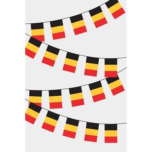 Rectangular Belgian Flag <b>Banners</b> for Party Decorations - Product Image 1