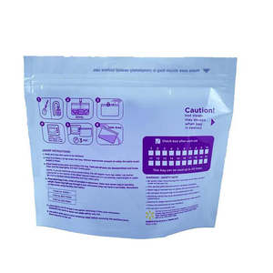 Pochette debout brillante avec fermeture éclair et encoche de déchirure pour produits de santé - Laminée, taille personnalisée OEM, fabriquée au Vietnam - Product Image 3