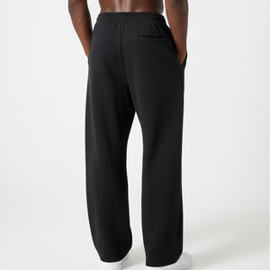 Pantalon de jogging en toile 100 % coton tendance, coupe droite personnalisée, pour homme, hiver, écologique, respirant, décontracté - Product Image 2