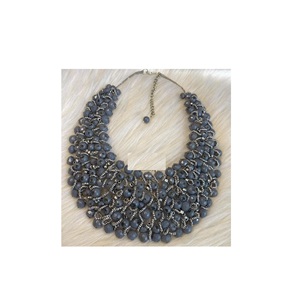 Atest-collar de plata de primera ley para el hogar, andador de arena de alta calidad, color negro - Product Image 1