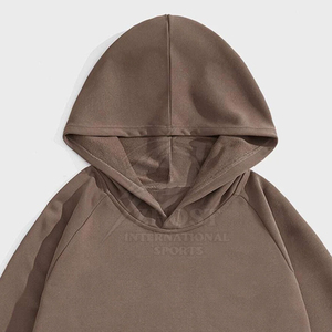 Sweat-shirt à capuche épais pour homme ZHOST, motif dessin animé, marron, coupe classique, en coton French Terry, avec poche, pull décontracté, idéal pour l'hiver - Product Image 3