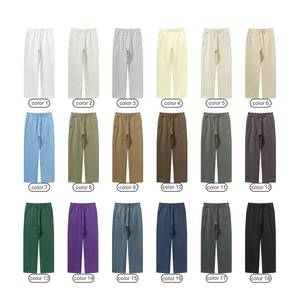 Pantalons de jogging décontractés personnalisés de haute qualité Ville Sports, impression sérigraphique, uni, jambe droite, vert, pour hommes - Product Image 6