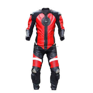 Traje de Motociclismo de Cuero de Una Pieza 2024, Ropa Deportiva de Alta Calidad, Tallas Grandes, con Bolsillos, Ignífugo e Impermeable, en Venta - Product Image 4