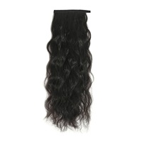 Extension de queue de cheval ondulée naturelle de haute qualité, 100 % cheveux vierges Remy, doux et naturels, toutes couleurs, pour filles et femmes, exportateurs indiens